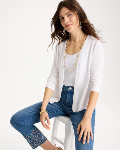 Chico's Smart Buy - Summer Romance Cardigan Alabaster