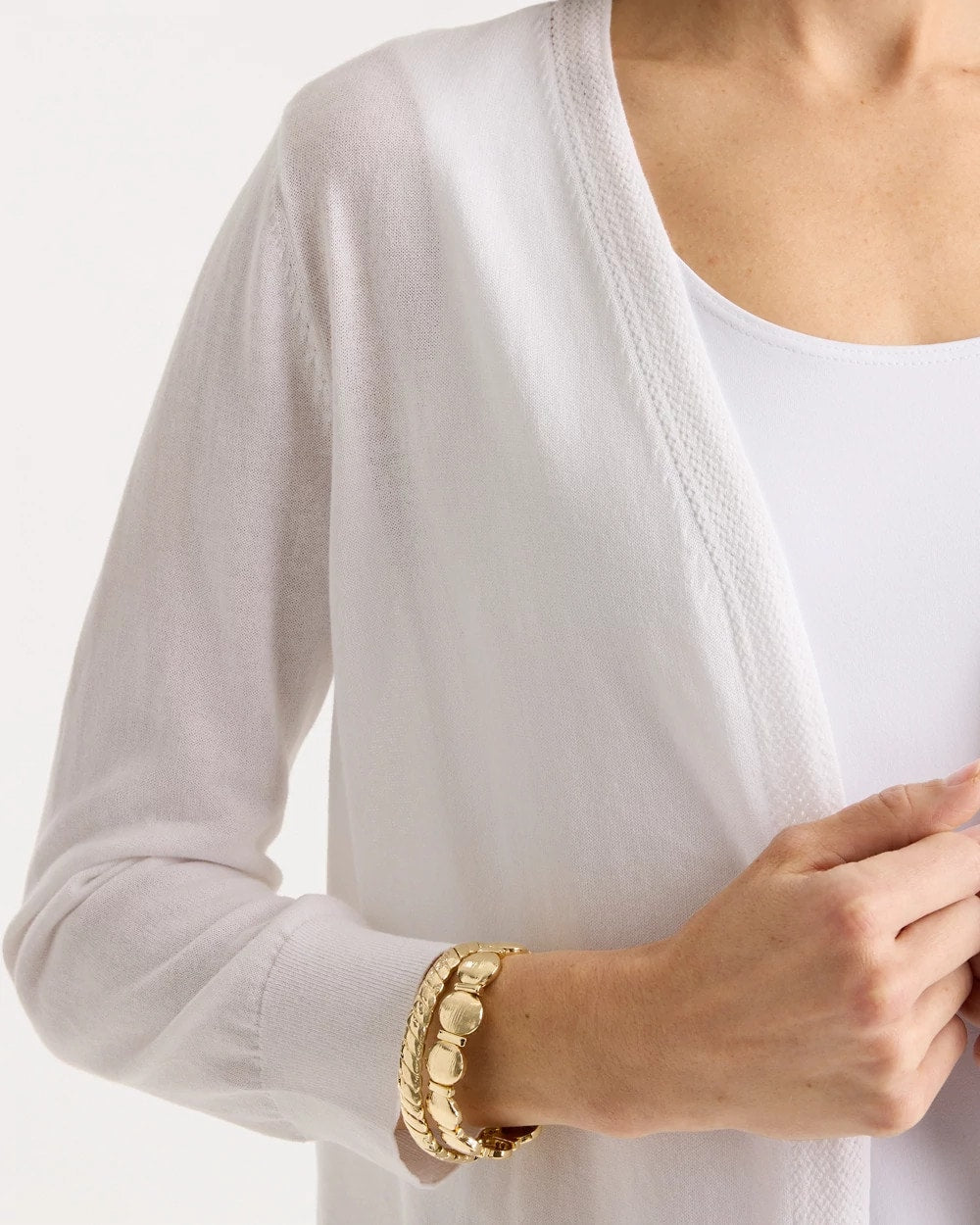 Chico's Smart Buy - Summer Romance Cardigan Alabaster