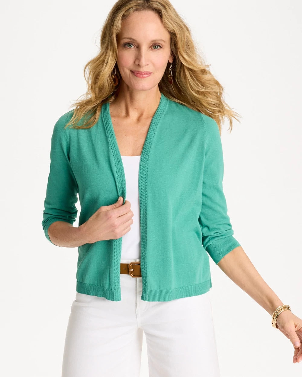 Chico's Best Price - Summer Romance Cardigan Green Clover