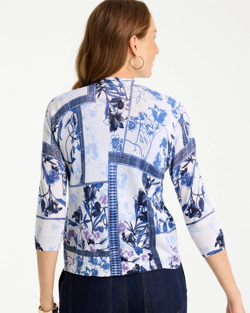Chico's Quality - Summer Romance Botanical Cardigan Alabaster