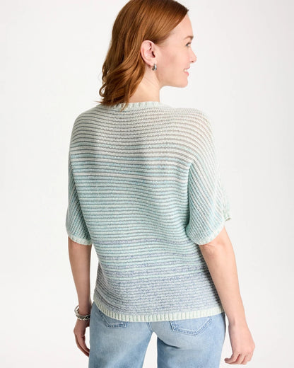 Chico's Value - Space Dyed Pullover Sweater Passport Blue