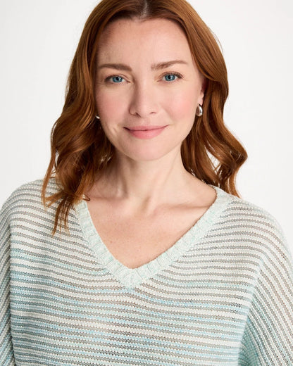 Chico's Value - Space Dyed Pullover Sweater Passport Blue