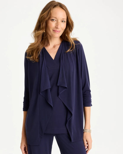 Chico's Sale - Travelers™ Knit Fly Away Cardigan Passport Blue