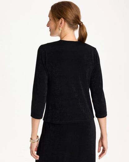 Chico's New - Travelers™ Drape Tie-Front Cardigan Travelers Black