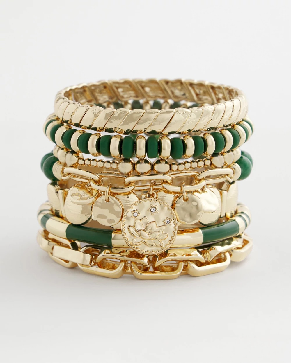 Chico's Best Price - Green Enamel Hinge Bangle Green
