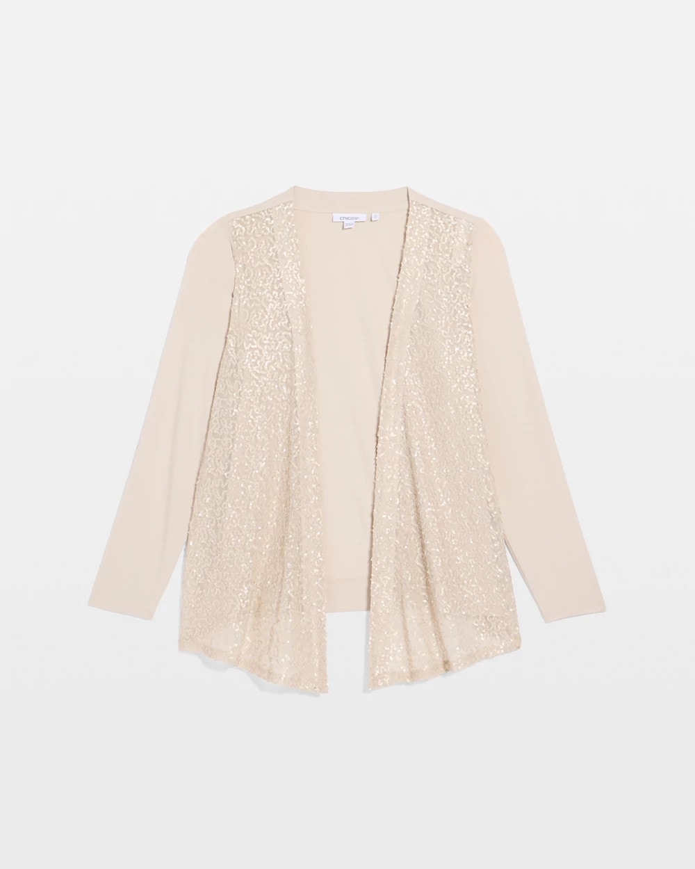 Chico's Trending - Knit Sequin Cardigan Smokey Taupe