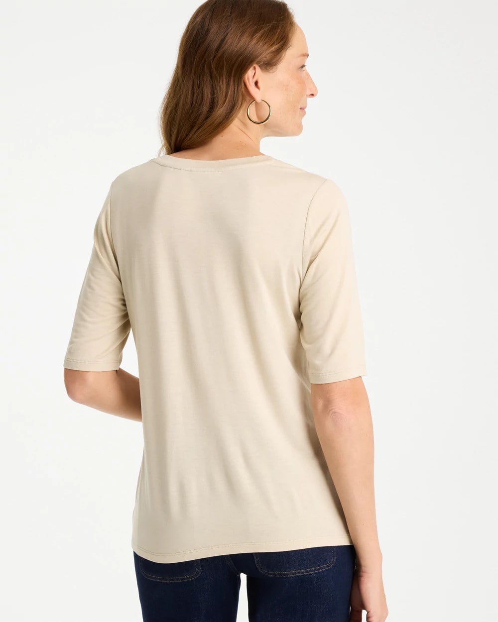 Chico's Best Price - Knit Sequin Elbow Tee Topaz Smoke