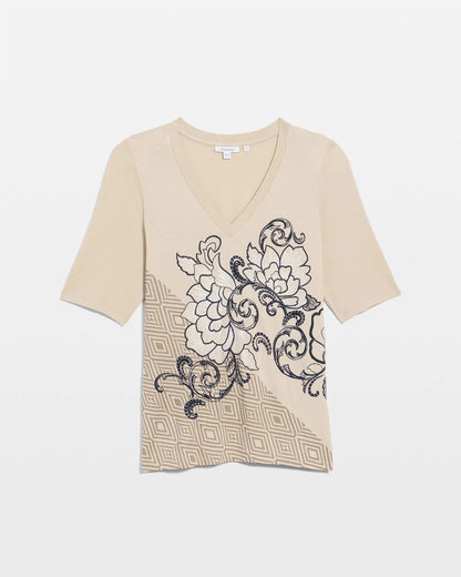 Chico's Best Price - Knit Sequin Elbow Tee Topaz Smoke