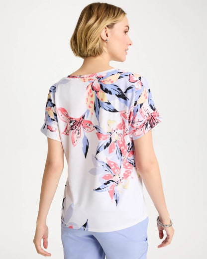 Chico's Premium - Zenergy® Lily Drop Shoulder Tee Calypso Coral