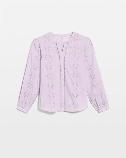 Chico's Hot Sale - Embroidered Top Orchid Mist