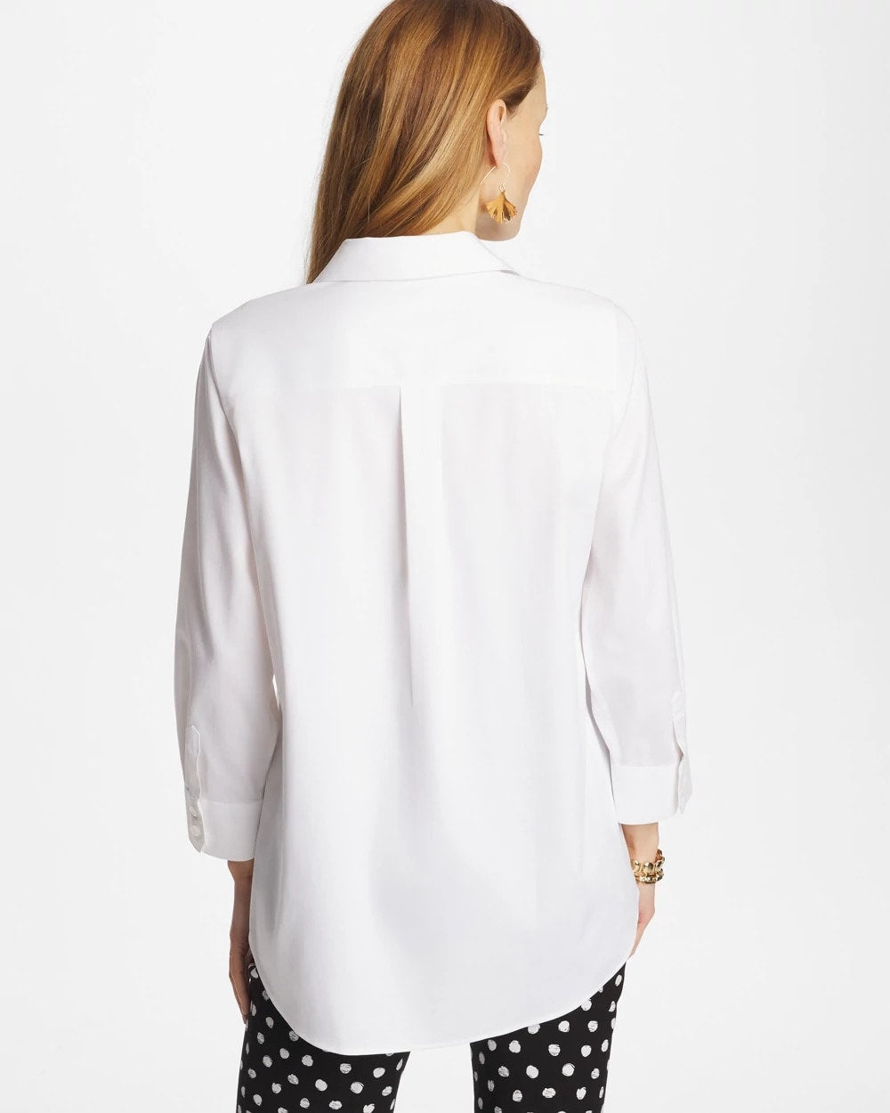 Chico's Recommended - No Iron™ Stretch Splitneck Tunic Optic White
