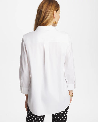 Chico's Recommended - No Iron™ Stretch Splitneck Tunic Optic White