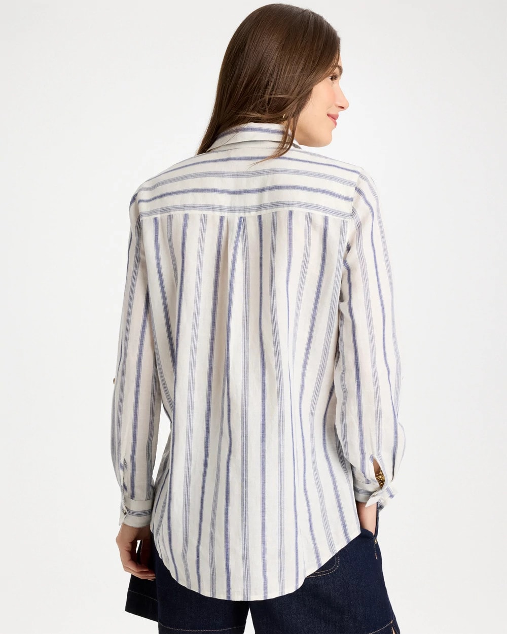 Chico's Customer Favorite - Linen-Cotton Utility Tunic Indigo
