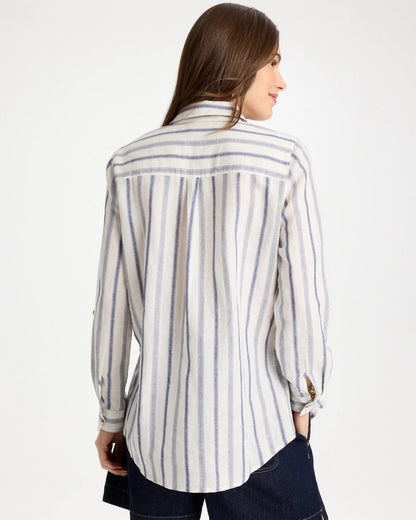 Chico's Customer Favorite - Linen-Cotton Utility Tunic Indigo