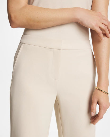 Chico's Trending - Textured Straight Tapered Ankle Pants Pale Sand