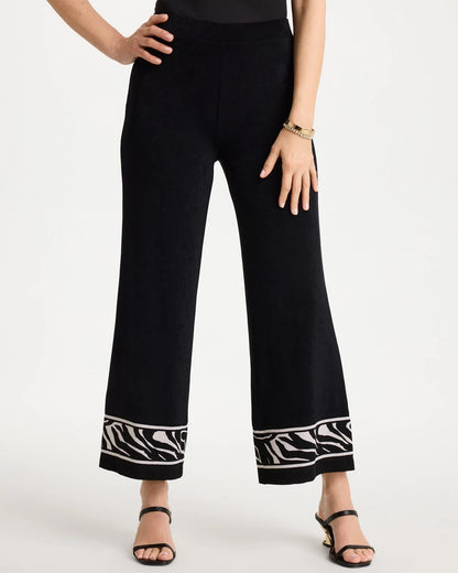 Chico's Signature - Travelers™ Abstract Zebra Cropped Pants Travelers Black