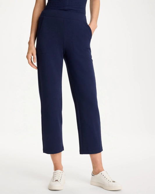 Chico's Featured - Zenergy® French Terry Cropped Pants Passport Blue