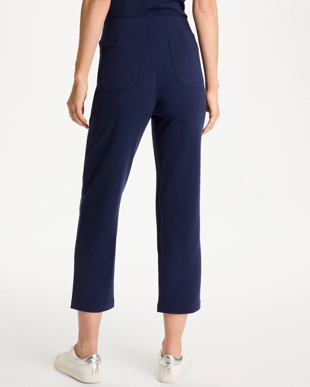 Chico's Featured - Zenergy® French Terry Cropped Pants Passport Blue