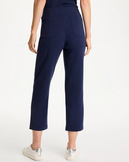 Chico's Featured - Zenergy® French Terry Cropped Pants Passport Blue