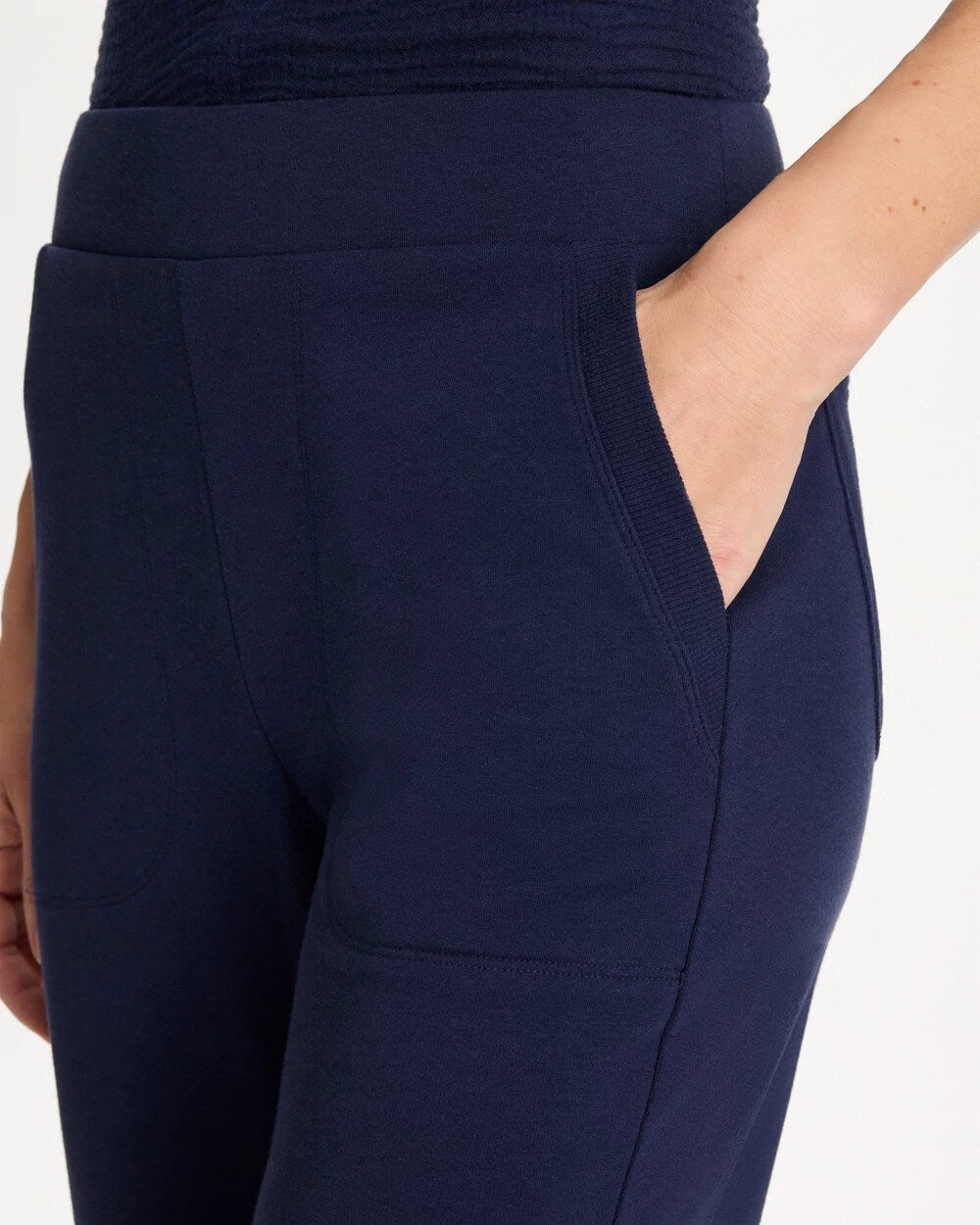 Chico's Featured - Zenergy® French Terry Cropped Pants Passport Blue