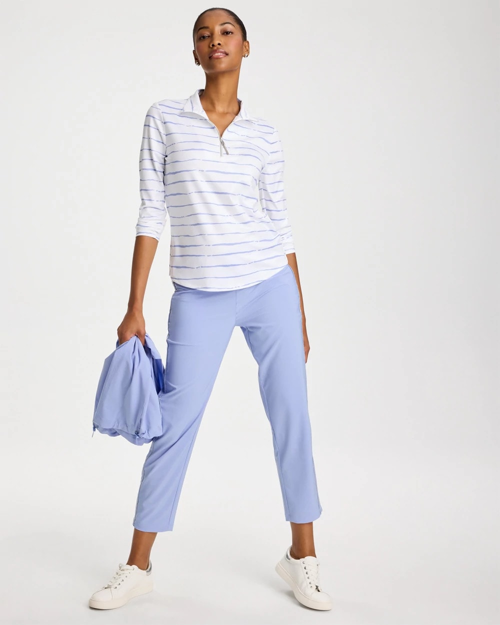 Chico's Customer Favorite - Zenergy® UPF Caviar Crop Pants Blue Muse