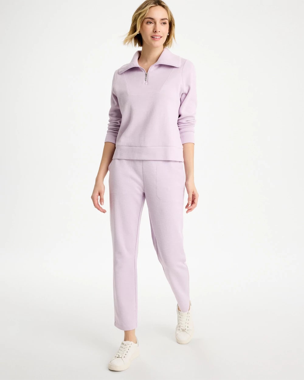 Chico's Sale - Zenergy® Beach Slub Cropped Pants Pale Sweet Pea