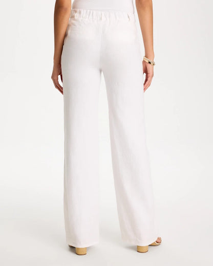 Chico's Value - Straight-Leg Linen Pants Alabaster