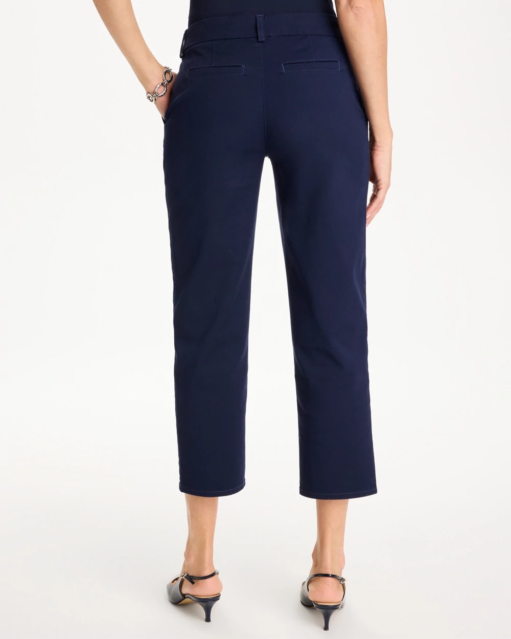 Chico's Deals - Relaxed Boyfriend Chino Crop Pants Passport Blue