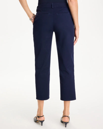 Chico's Deals - Relaxed Boyfriend Chino Crop Pants Passport Blue