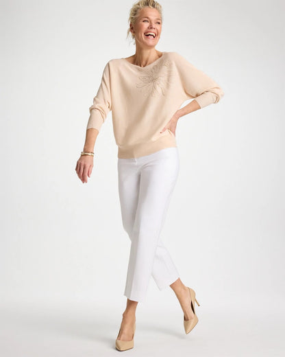 Chico's Quality - Emme Slim Ankle Pants Alabaster