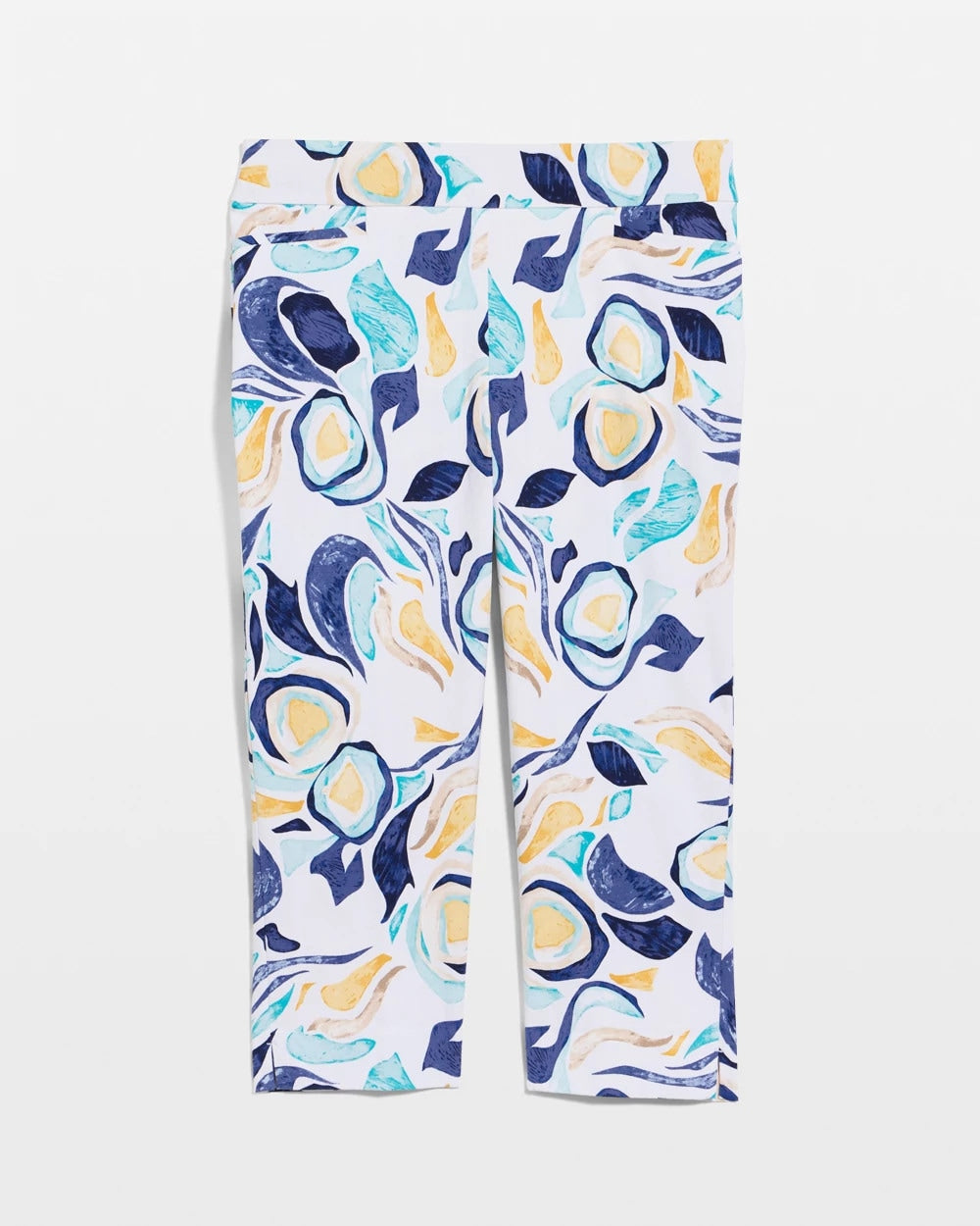 Chico's Sale - Brigitte™ Slim Handpainted Pull-On Capri Passport Blue