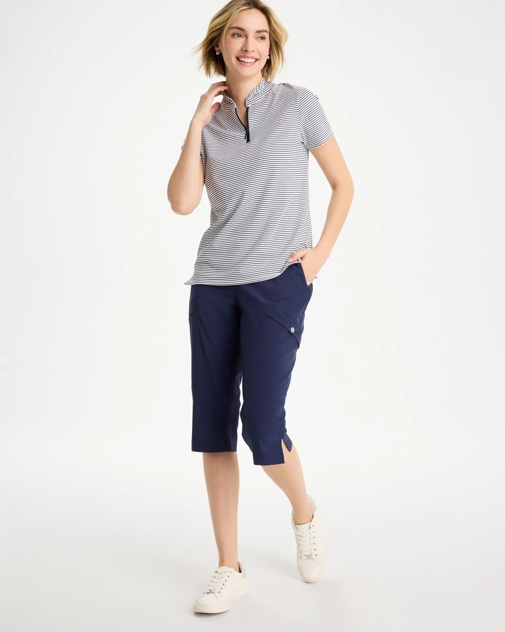 Chico's Classic - Zenergy® UPF Pedal Pusher Pants Passport Blue