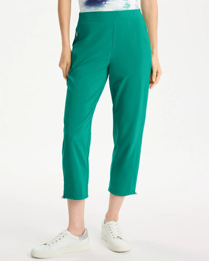Chico's Featured - Zenergy® UPF Bungee Crop Pant Topanga Green