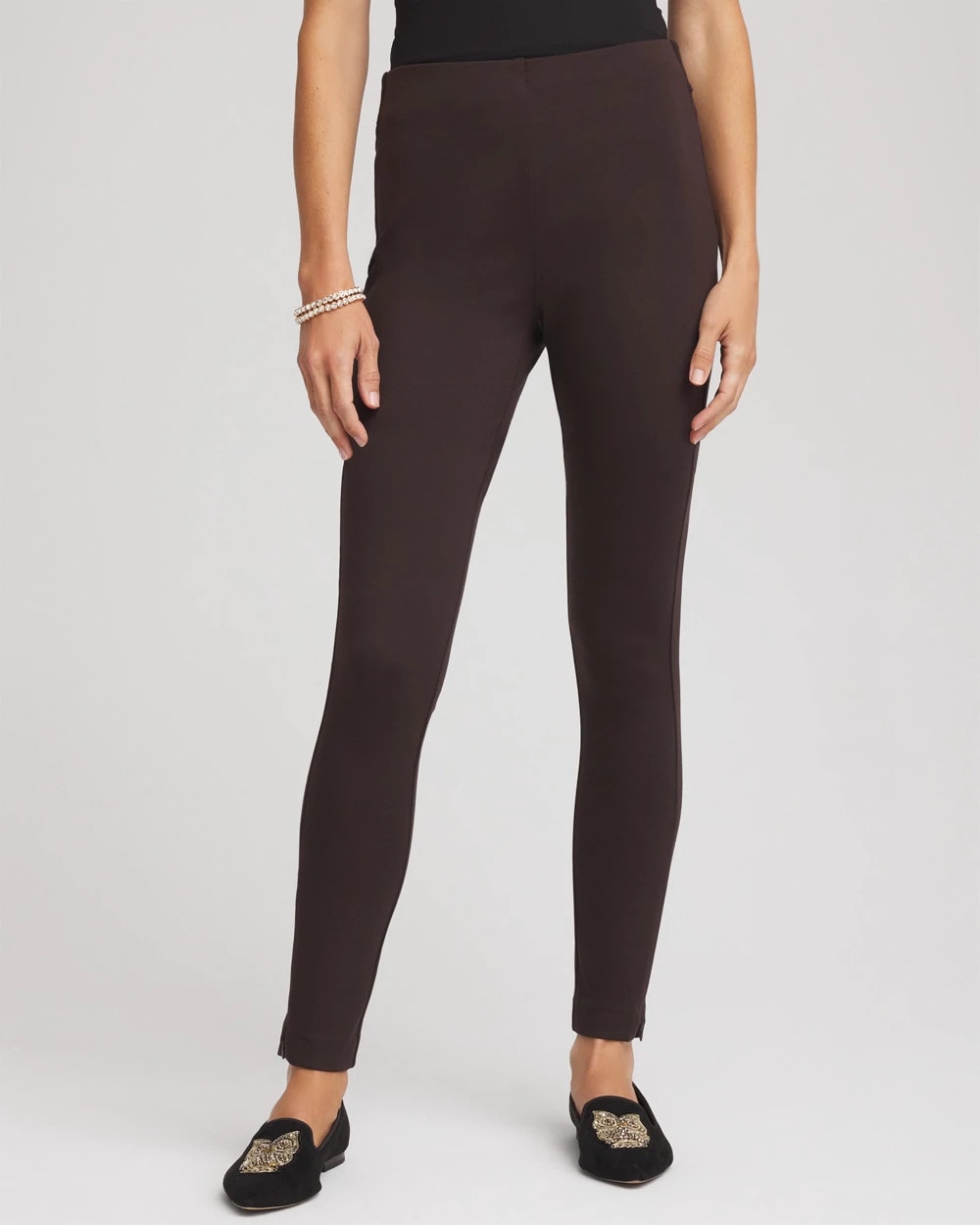 Chico's Hot Sale - Juliet Slim Zip-Ankle Leggings Cocoa Bean