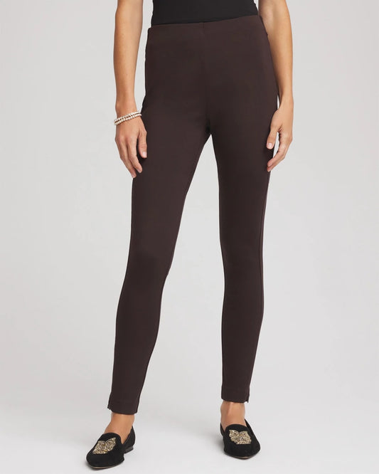 Chico's Hot Sale - Juliet Slim Zip-Ankle Leggings Cocoa Bean