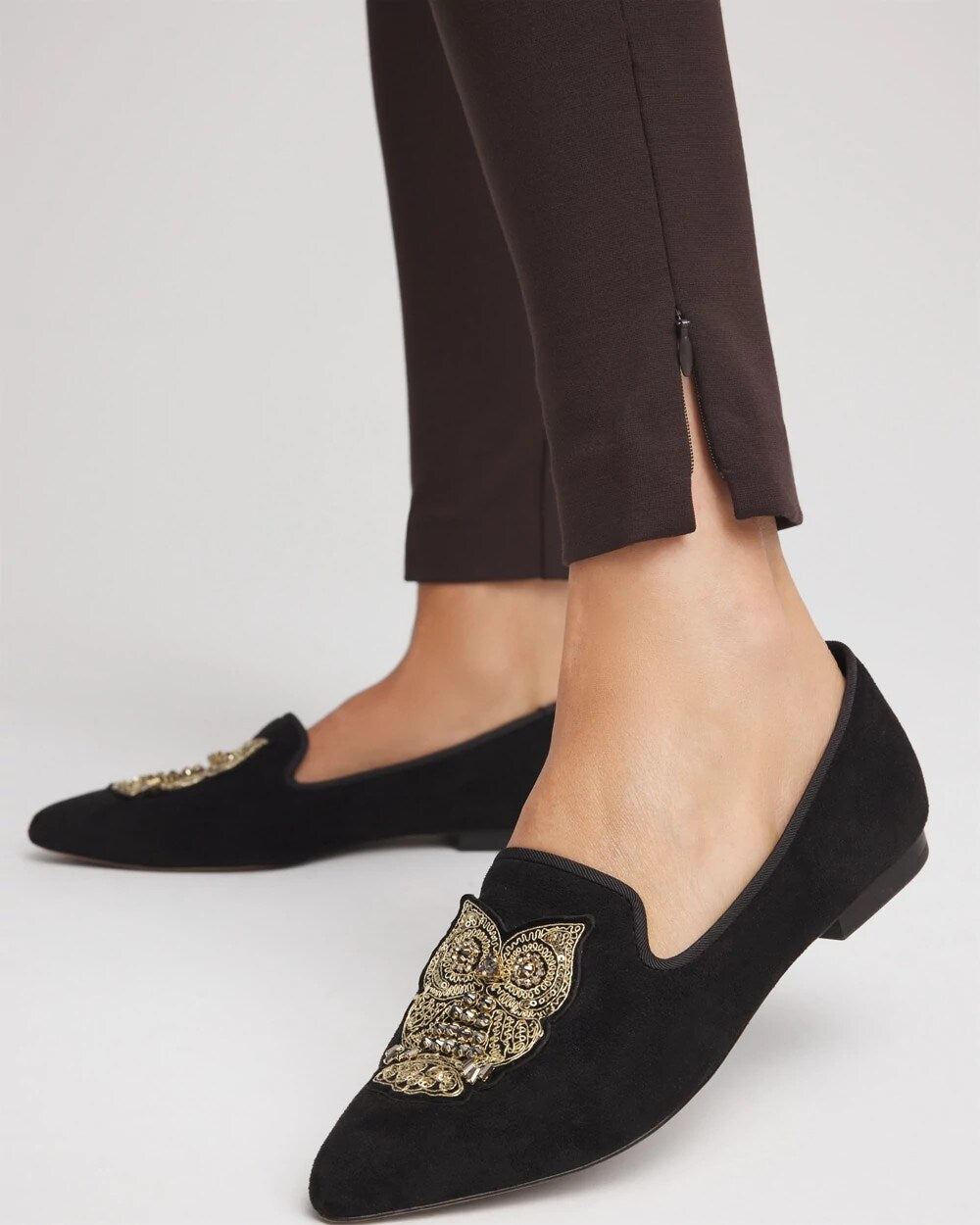 Chico's Hot Sale - Juliet Slim Zip-Ankle Leggings Cocoa Bean