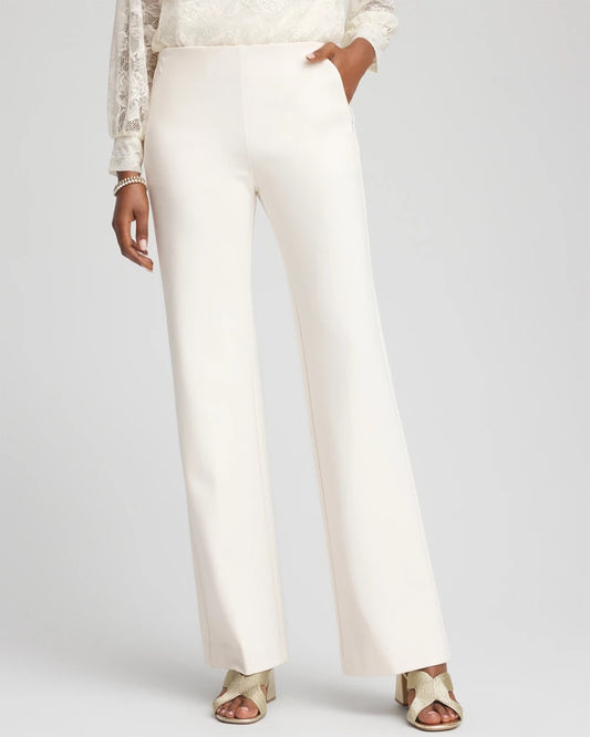 Chico's Premium - Juliet Wide Full Length Pant English Cream