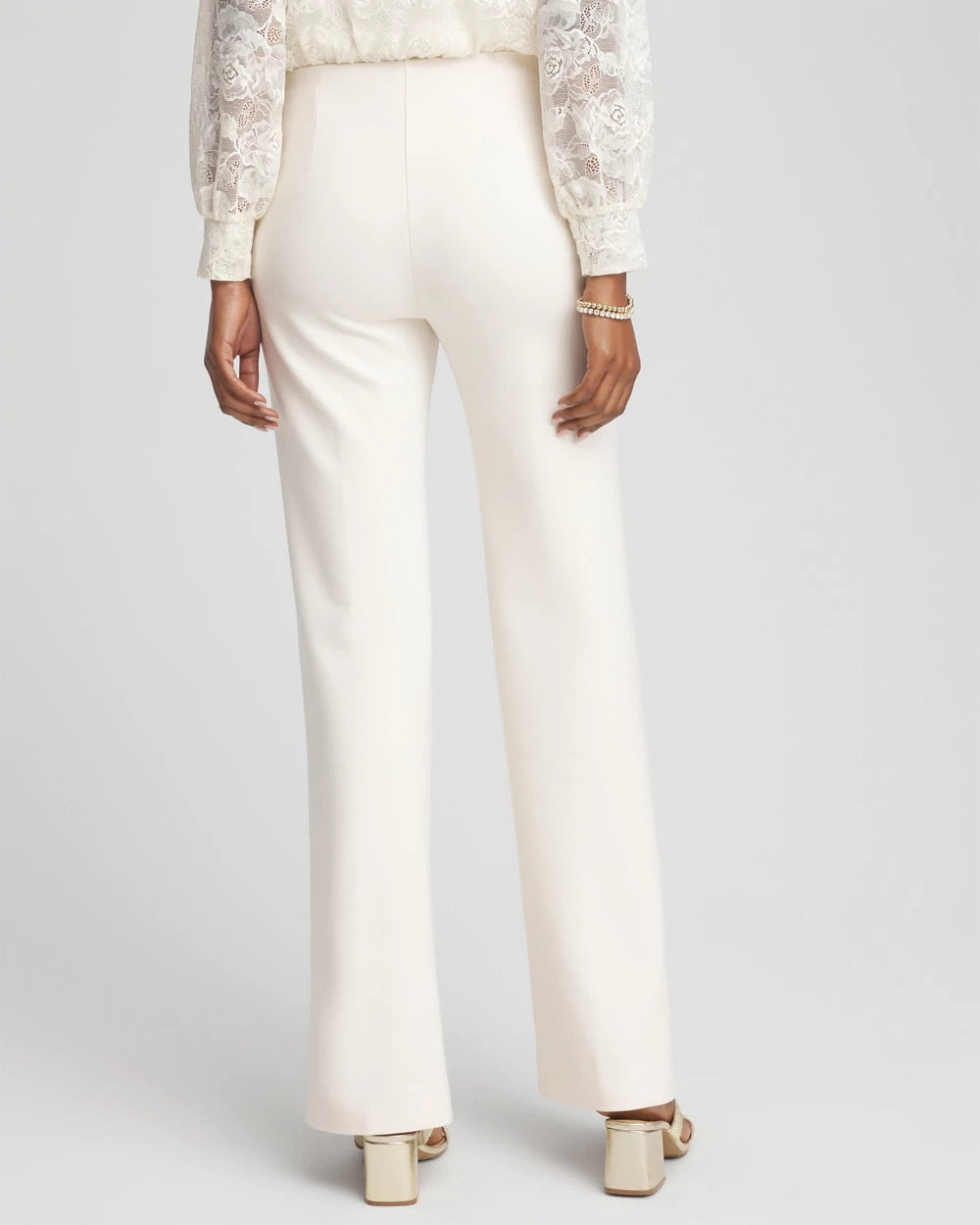 Chico's Premium - Juliet Wide Full Length Pant English Cream