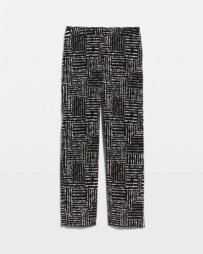 Chico's Best Price - Emme Fly Front Straight Printed Crop Pants Black