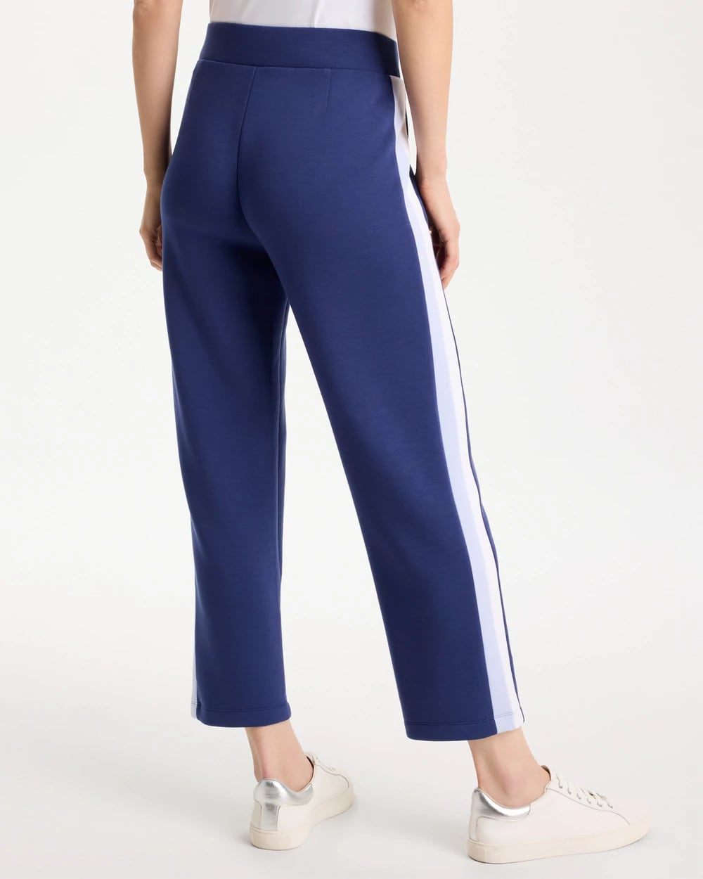 Chico's Exclusive - Zenergy® Soft Contrast Crop Pants Starlit Navy