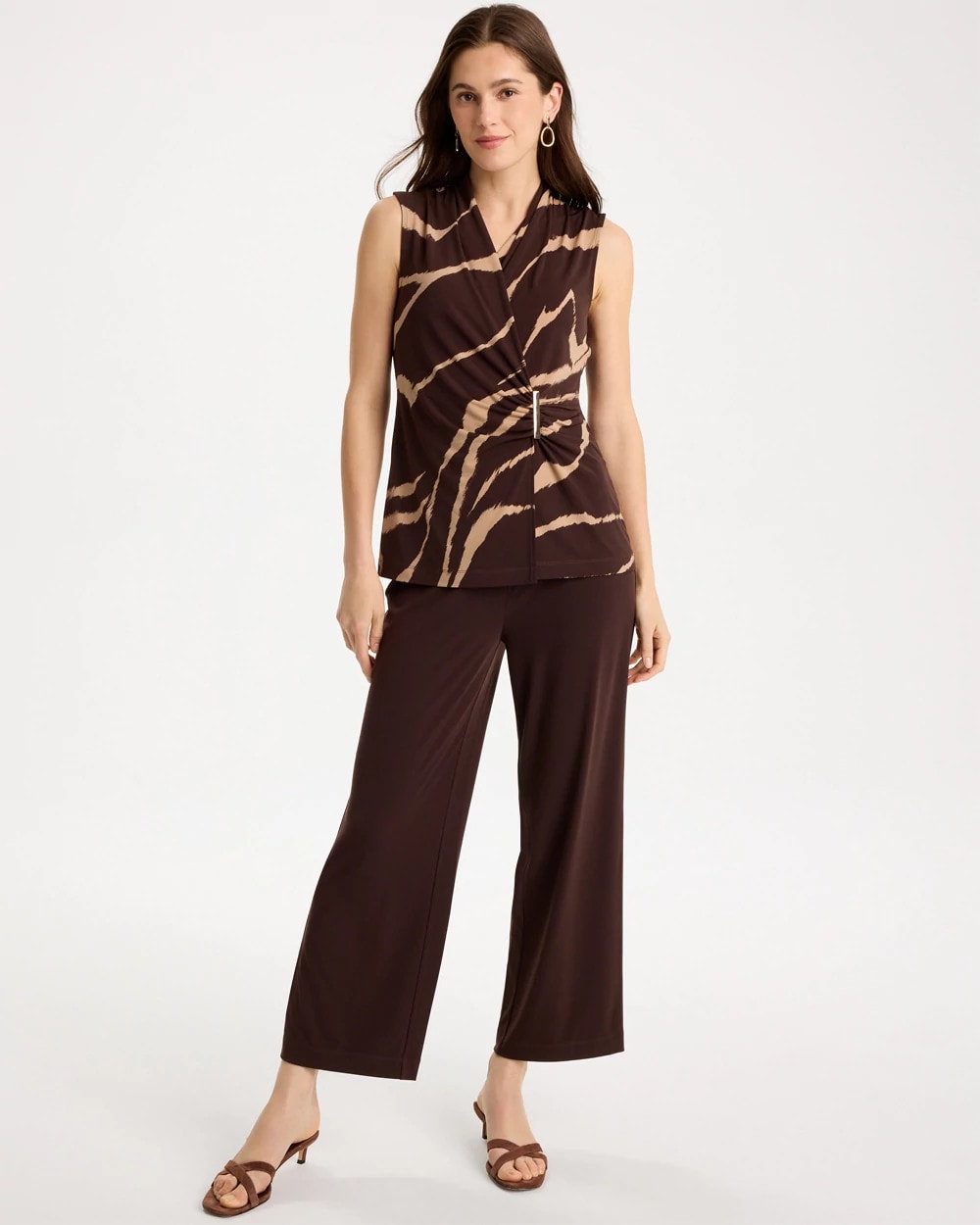 Chico's Top Pick - Travelers™ Knit Cropped Pants Cocoa Bean