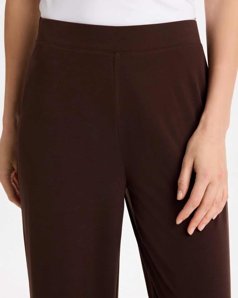 Chico's Top Pick - Travelers™ Knit Cropped Pants Cocoa Bean
