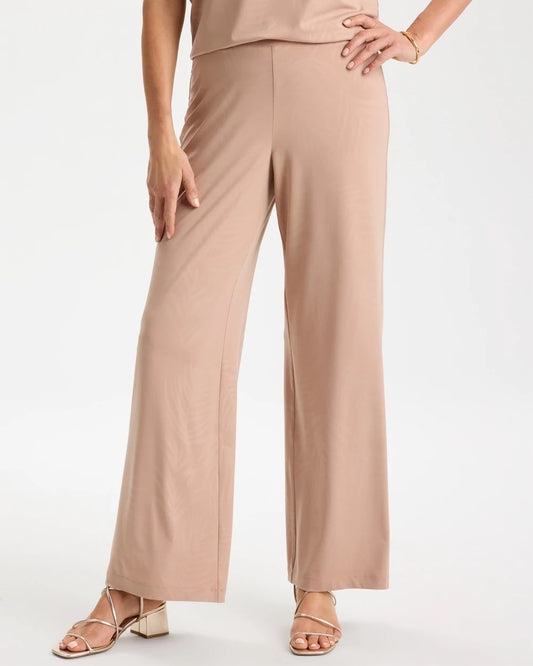 Chico's Featured - Travelers™ Palm Embossed Knit Pants Mocha Mousse