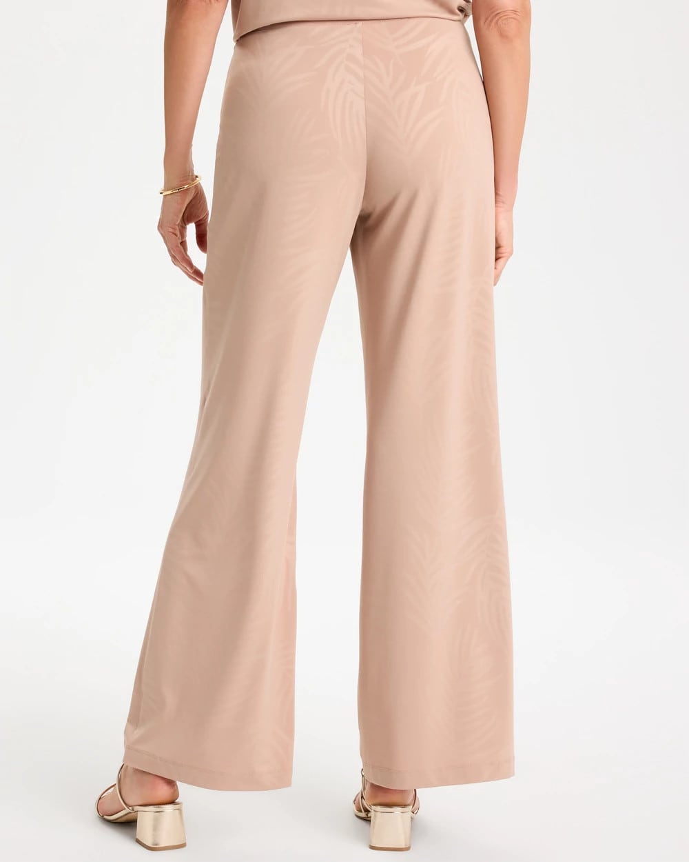 Chico's Featured - Travelers™ Palm Embossed Knit Pants Mocha Mousse