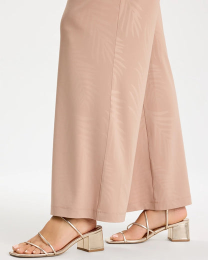 Chico's Featured - Travelers™ Palm Embossed Knit Pants Mocha Mousse