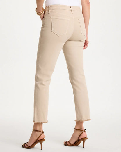 Chico's Everyday - Girlfriend Slim Frayed Crop Jeans Smokey Taupe
