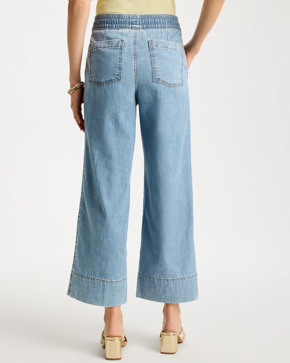 Chico's Exclusive - Lightweight Wide-Leg Crop Jeans Graciela Indigo