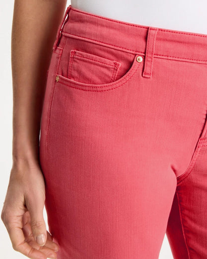 Chico's Hot Sale - Girlfriend Slim Capri Jeans Calypso Coral