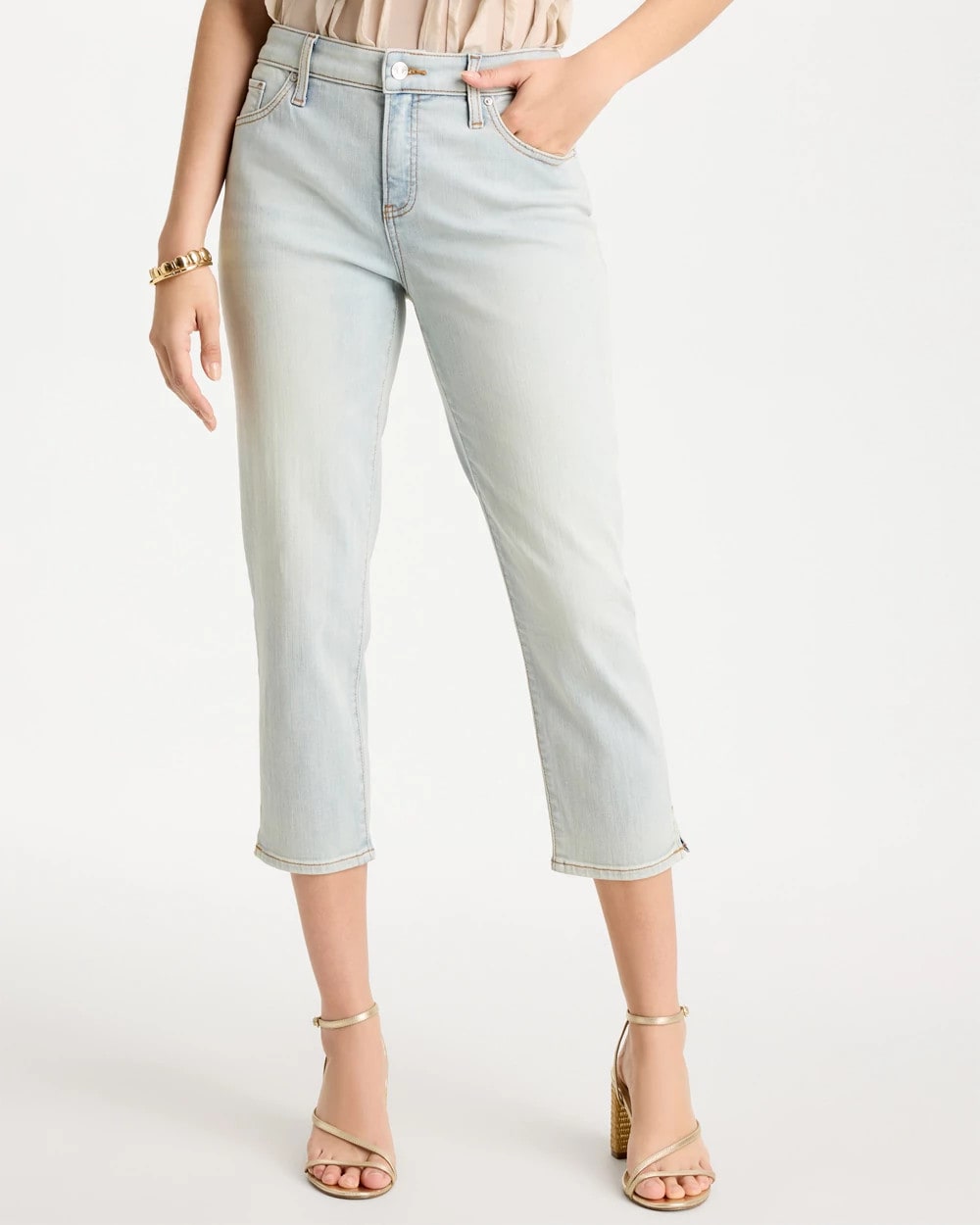 Chico's Trusted - Girlfriend Slim Capri Jeans Beachcomber Indigo