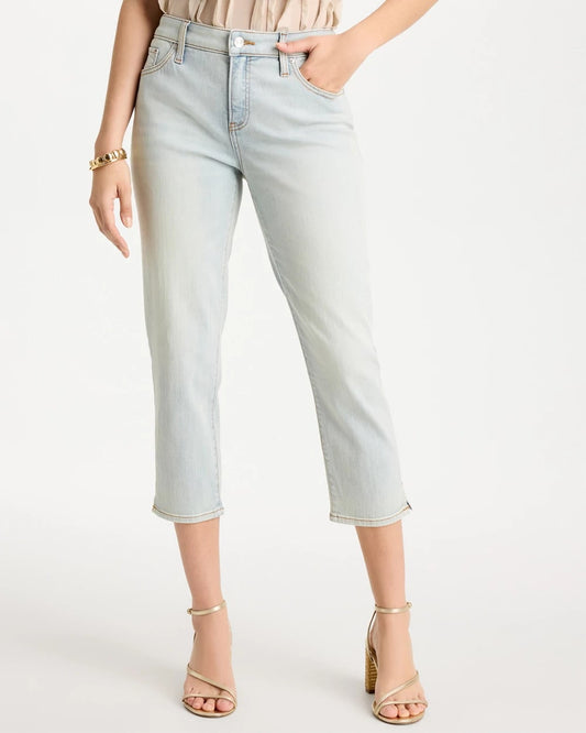 Chico's Trusted - Girlfriend Slim Capri Jeans Beachcomber Indigo